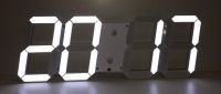 3D Led Digital Wall Clock Display