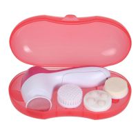 Electric 360 rotation facial massager 4 in 1 4 heads brush