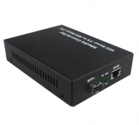 1 Piece 10/100/1000Mbps Fiber Optic Media Converter 10 Gigabit SFP port