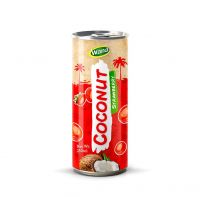 Coconut Water Drink with Fruit Flavor in 250ml aluminum Can