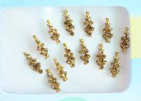 Indian Gold Bridal Forehead Festival Face Bindi Stickers pack