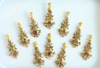 Indian Gold Bridal Forehead Festival Face Bindi Stickers pack