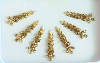 Indian Gold Bridal Forehead Festival Face Bindi Stickers pack