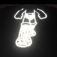 Silver Reflective logo sticker