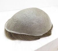 Human hair toupee for men