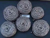 Galvanized mesh scourer and stainless steel wire scourer