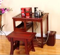 solid wood tea table and chairs set for dining room