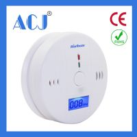 High quality CO detector with LCD display for home security