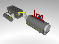 Tire pyrolysis machine