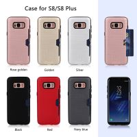 Samsung S8 card slot TPU PC combo phone case, Heat dissipation,Shockproof