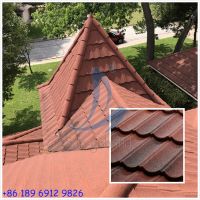 Construction and real estate structural building materials stone coated metal roof tiles