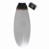 Tape hair extension #1B/Gray
