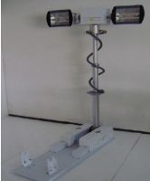 300w 12v High Mast Mobile Led Light Tower, Led Bulb,40000lm,pneumatic Mast