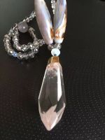 Fashion jewellery semi-gemstone Crystal Agate Necklace by handmade