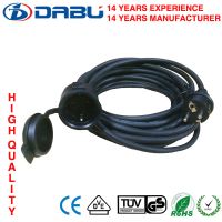 European neoprene rubber power cord with IP44 german plug