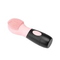 Pink CNV Electric Ultrasonic Face Cleansing Facial Brush Silicone Facial Brush, Cleanser and Massager - Waterproof, Vibrating Sonic Facial Cleansing System, 8000RPM