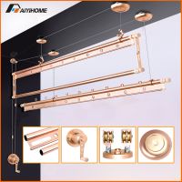 Hand operation lift clothes drying rack
