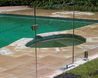 12mm Clear Bent Toughened Building Curved