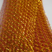 Gold Metal Thread Contrast Polyester Horsehair Braid Crinoline