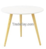 morden round small coffee wood table