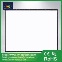 XYSCREEN 72&amp; 100 inch simple portable home theater projection screen with black border and eyelets