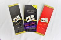 Coffee packaging Matt effect quad-seal side gusset pouch