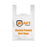 Plastic T-Shirt Carrier Vest Bag HDPE Packaging Custom Printing OEM Custom Size Color Thickness From Turkey