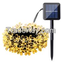 Solar String Lights 50 Led Blossom Flower