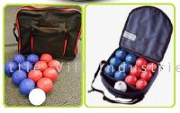 handmade BOCCIA BALLS set with carrying bag