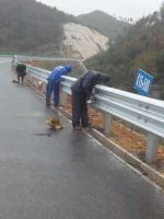 thire beam Road safety barrier hot dipped galvanized  highway guardrail highway barrier