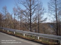 w beam highway guardrail 