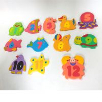 EVA foam numbers sea animals shape baby kids bath toy