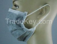 Medical supplies 4-ply BFE 99% disposable active carbon earloop face m