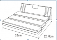 Wall Mounted Modem ABS Folding Shower Seat