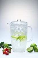Acrylic water jug with 6 cups