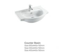 Ceramic counter basin