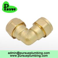 brass compression fitting CxC 90 degree elbow suppliers