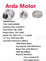 manufacturer:1000 m3/h airflow motor From China