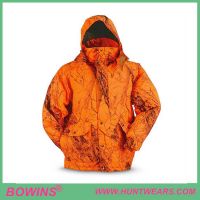 High Quality Waterproof Blaze Orange Microfiber Hunting Jacket