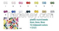 Japanese Quality Plastic Round Beads / Direct From Manufacturer