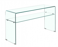 Factory Price Hot Bend Glass Living Room Furniture Console Tables