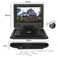 12 INCH HD Digital TFT 270Â° Swivel Screen Built-In Rechargeable Battery