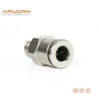 Pneumatic male straight one touch fitting Push In Quick Joint Connector brass material