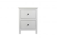 White Side End Table Nightstand With 2 Drawers From China