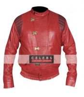 AKIRA CANADA RED BIKER LEATHER JACKET