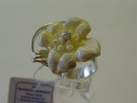 Amber Silver Ring