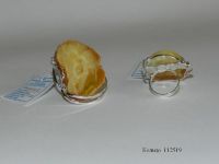 Amber Silver Ring