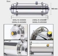 Stainless Steel Water Filter PVC Ultrafiltration Purifier, 600L/H  1000L/H   2000L/H   3000/H , Commercial Home Kitchen Drink Straight UF Filters