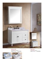 PVC 60cm, 80 cm soft close type bathroom vanity with 1 door 2 drawers