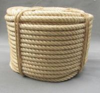 Natural color 3 strand twisted sisal rope 6mm